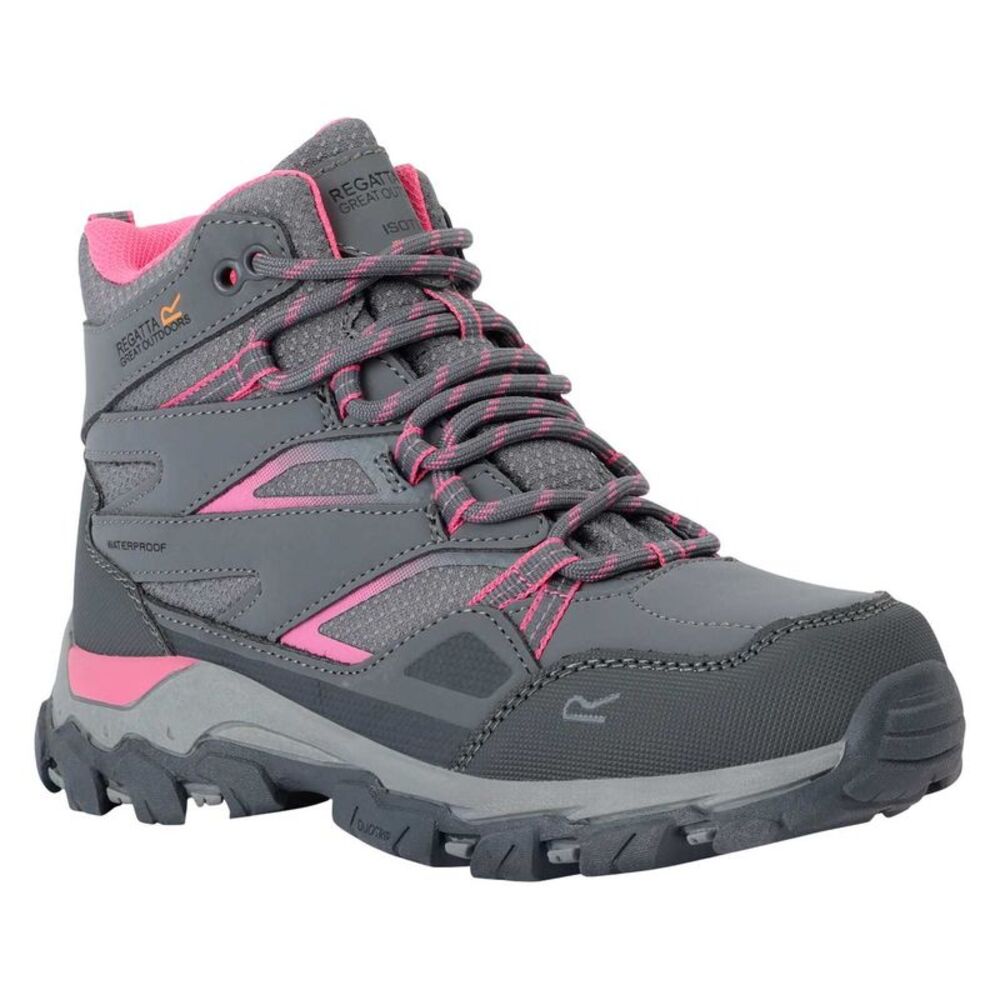 Regatta Childrens/Kids Holcombe III Walking Boots / Steel/Tulip